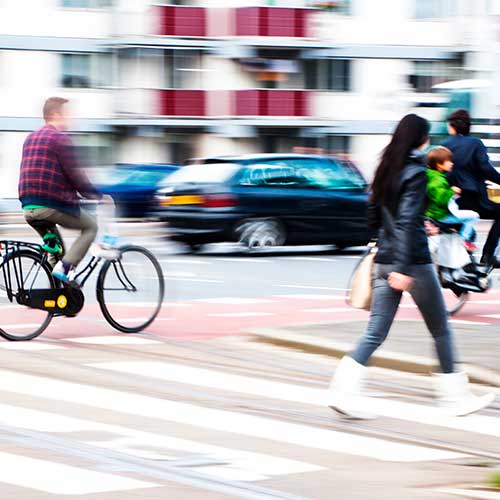 Pedestrian cyclists accidents